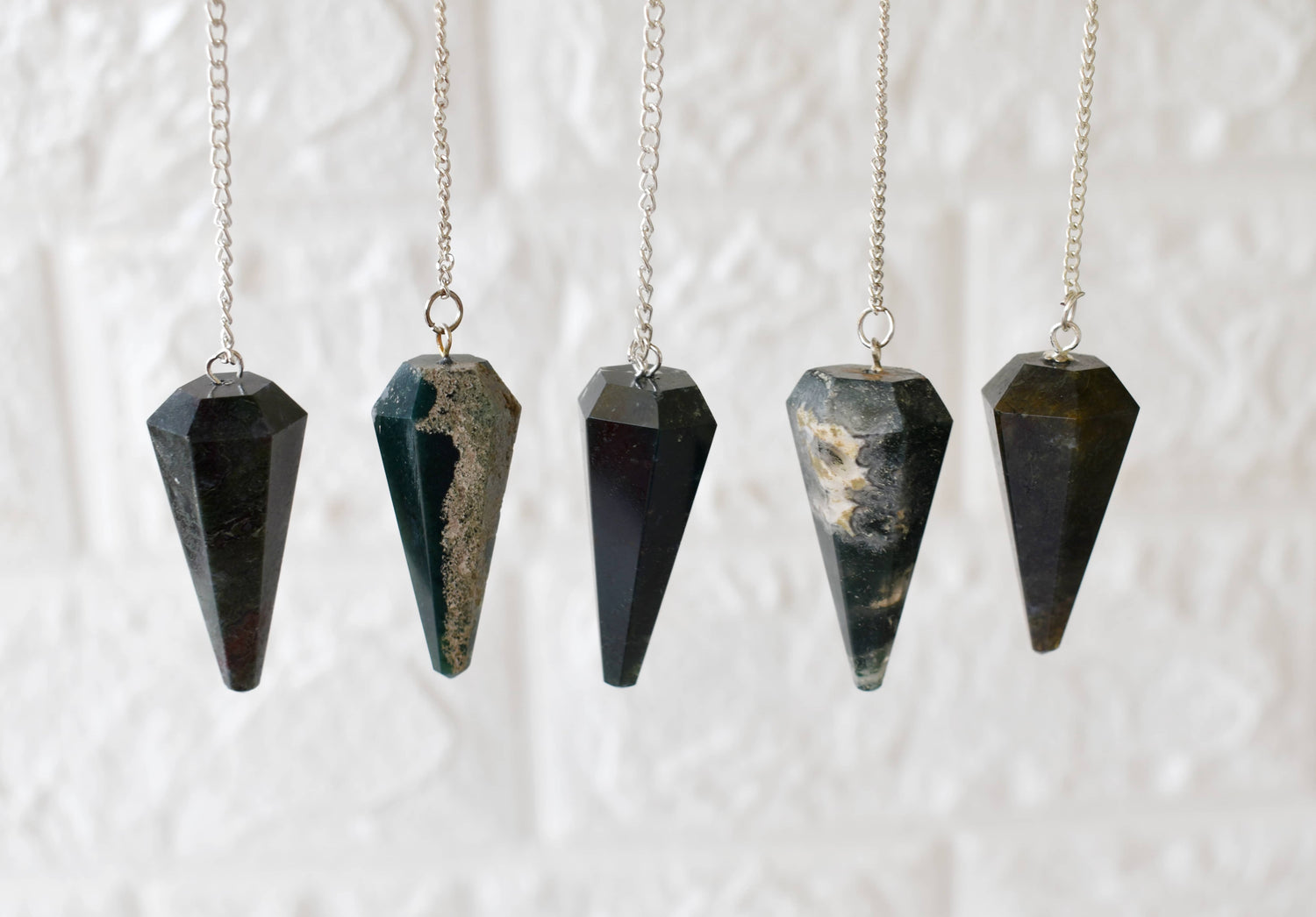 Moss Agate Pendulum