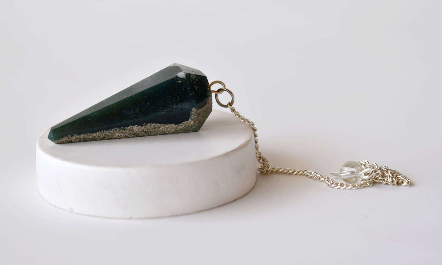Moss Agate Pendulum