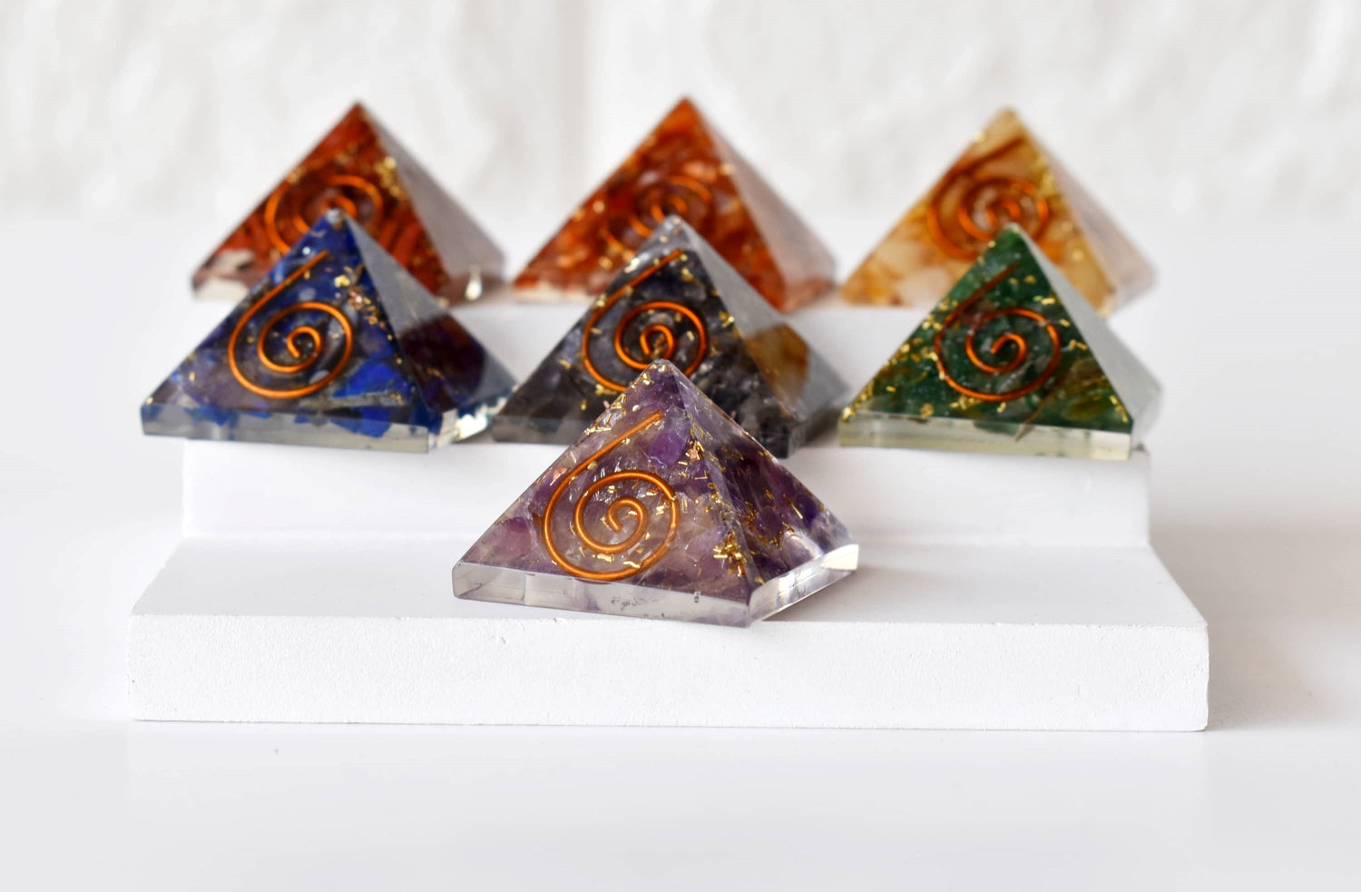 7Chakra Orgone Pyramids Set