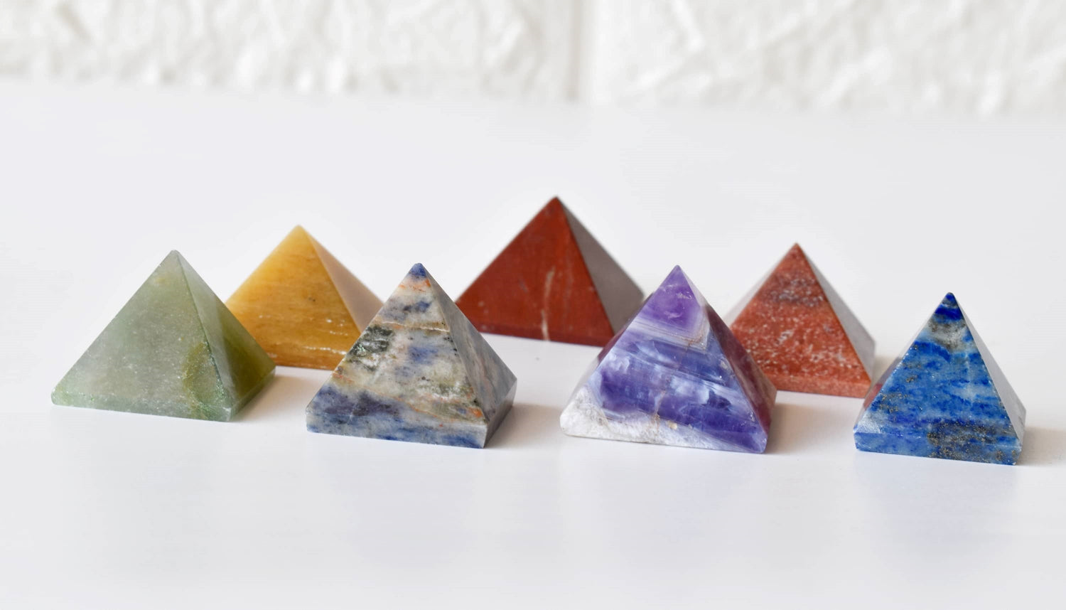 7Chakra Pyramids Set, Chakra Set
