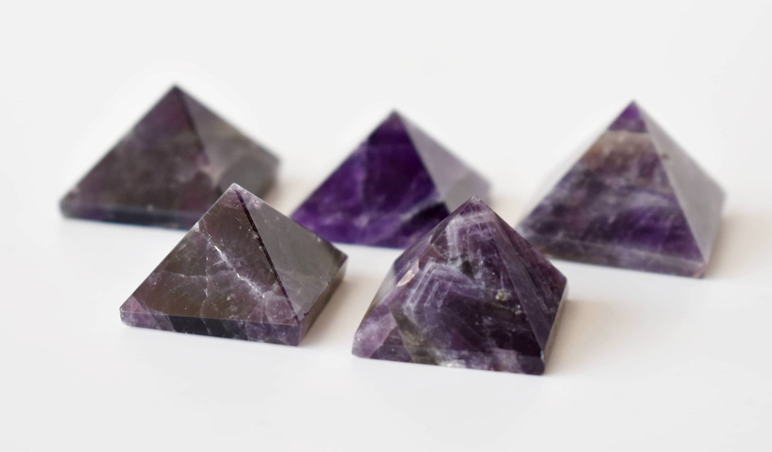 1 inches Amethyst Pyramids