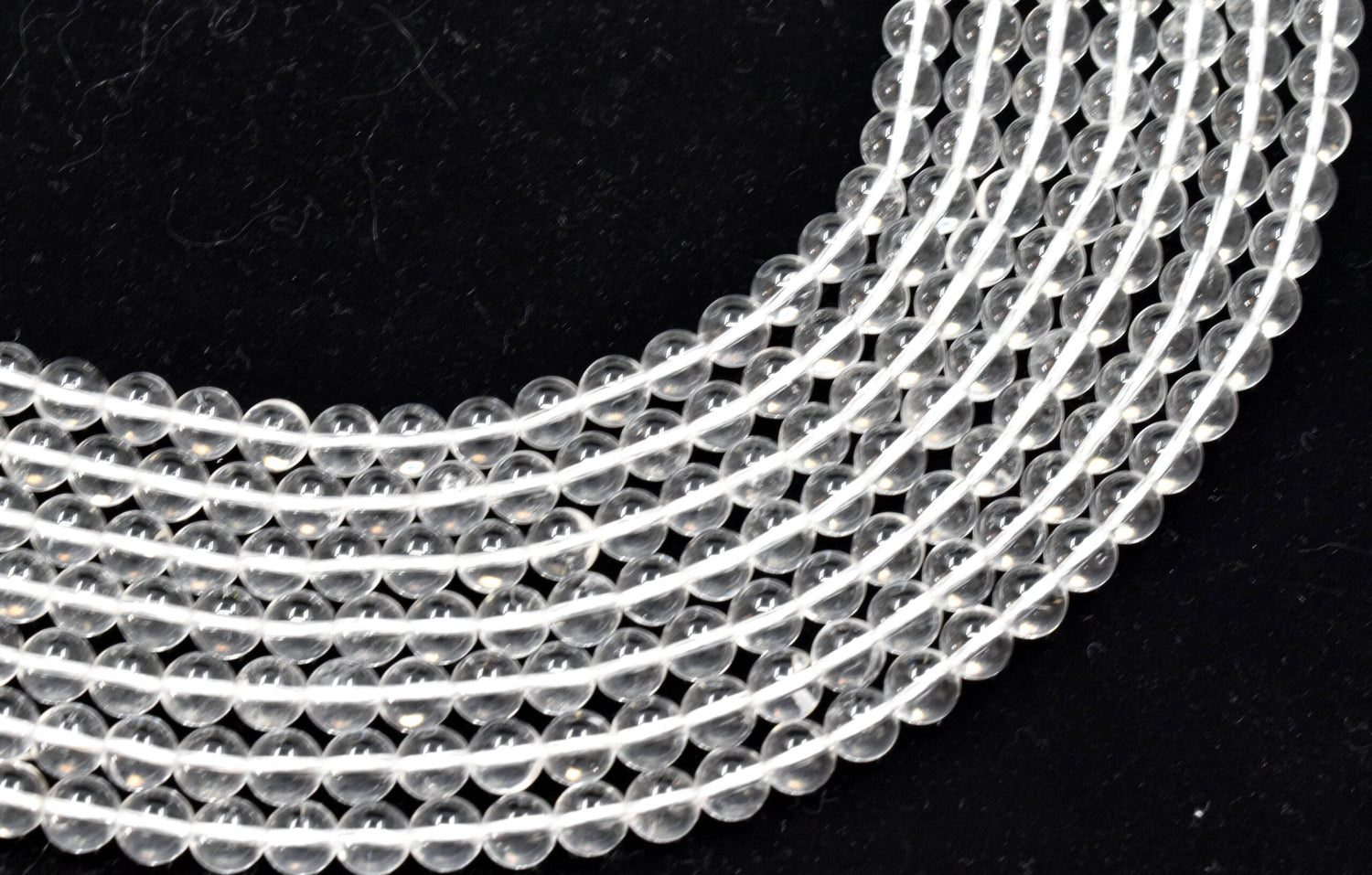 Crystal Quartz Round Beads