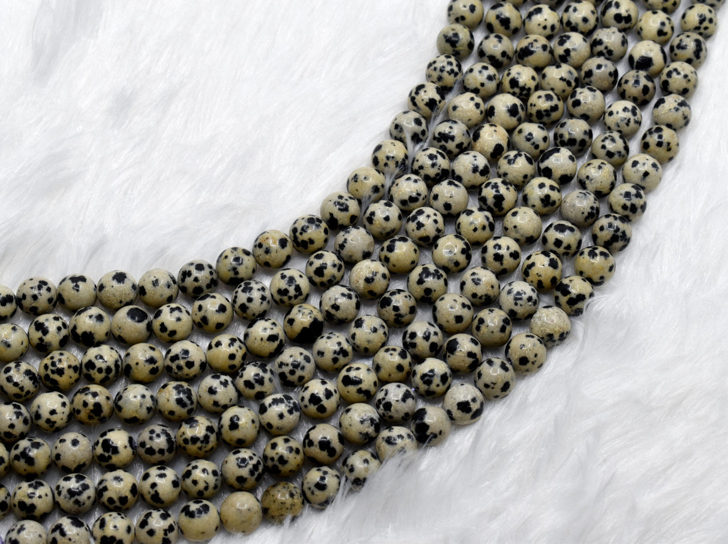 Dalmatian Jasper Round Beads