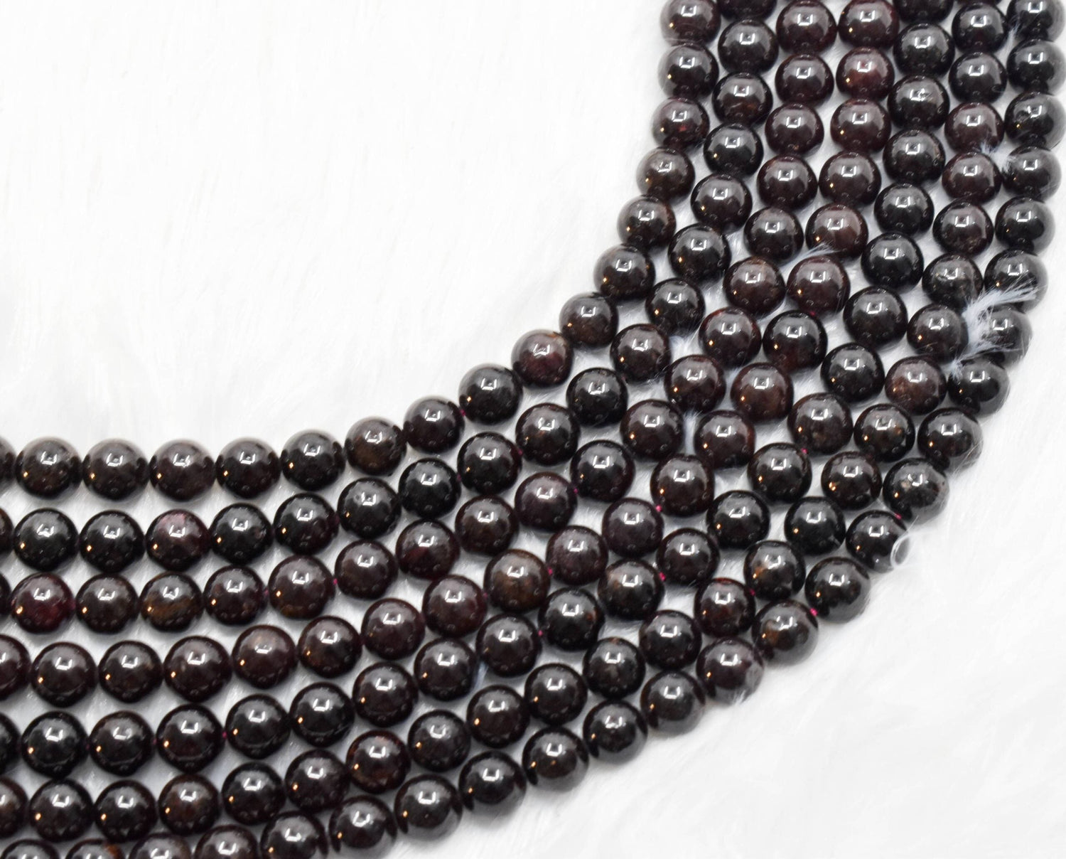 Garnet Round Beads