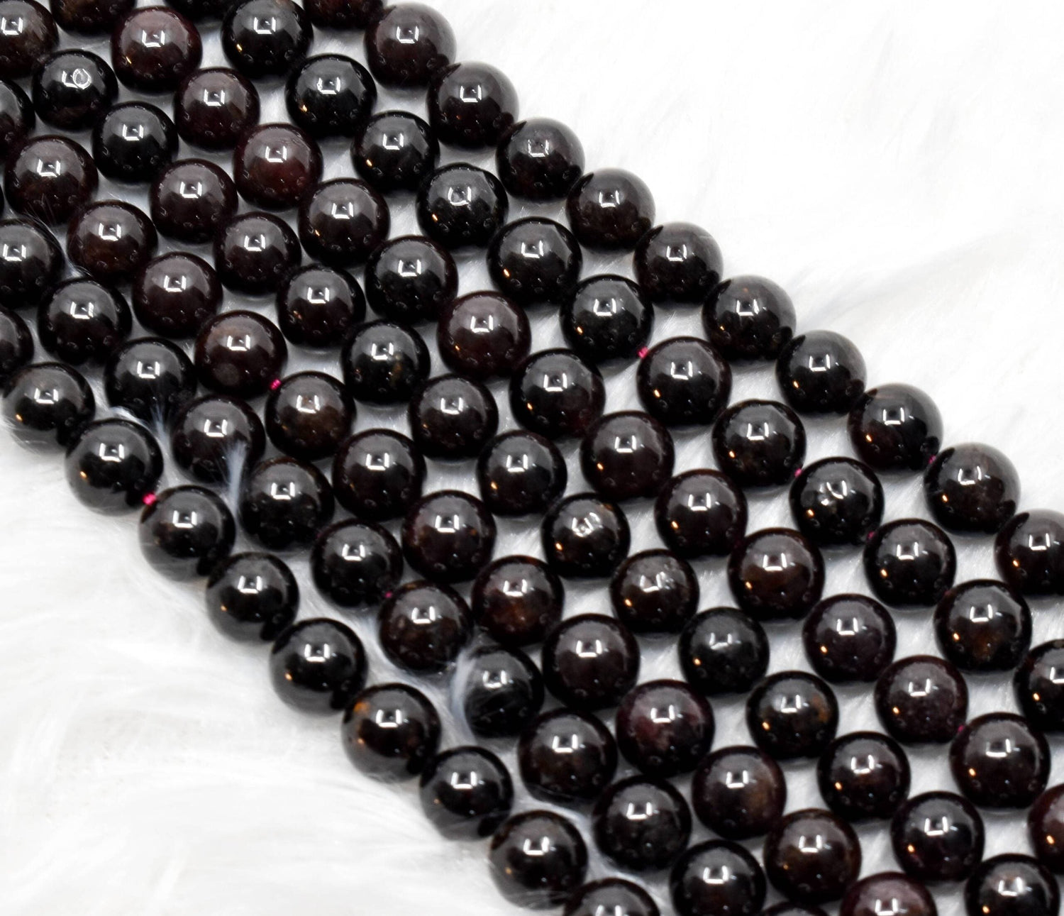 Garnet Round Beads