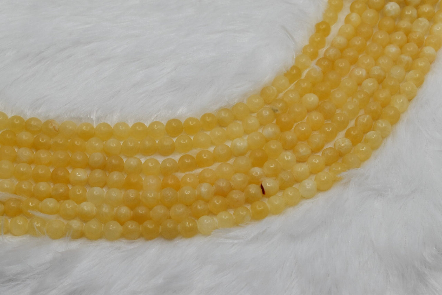 Honey Calcite Round Beads