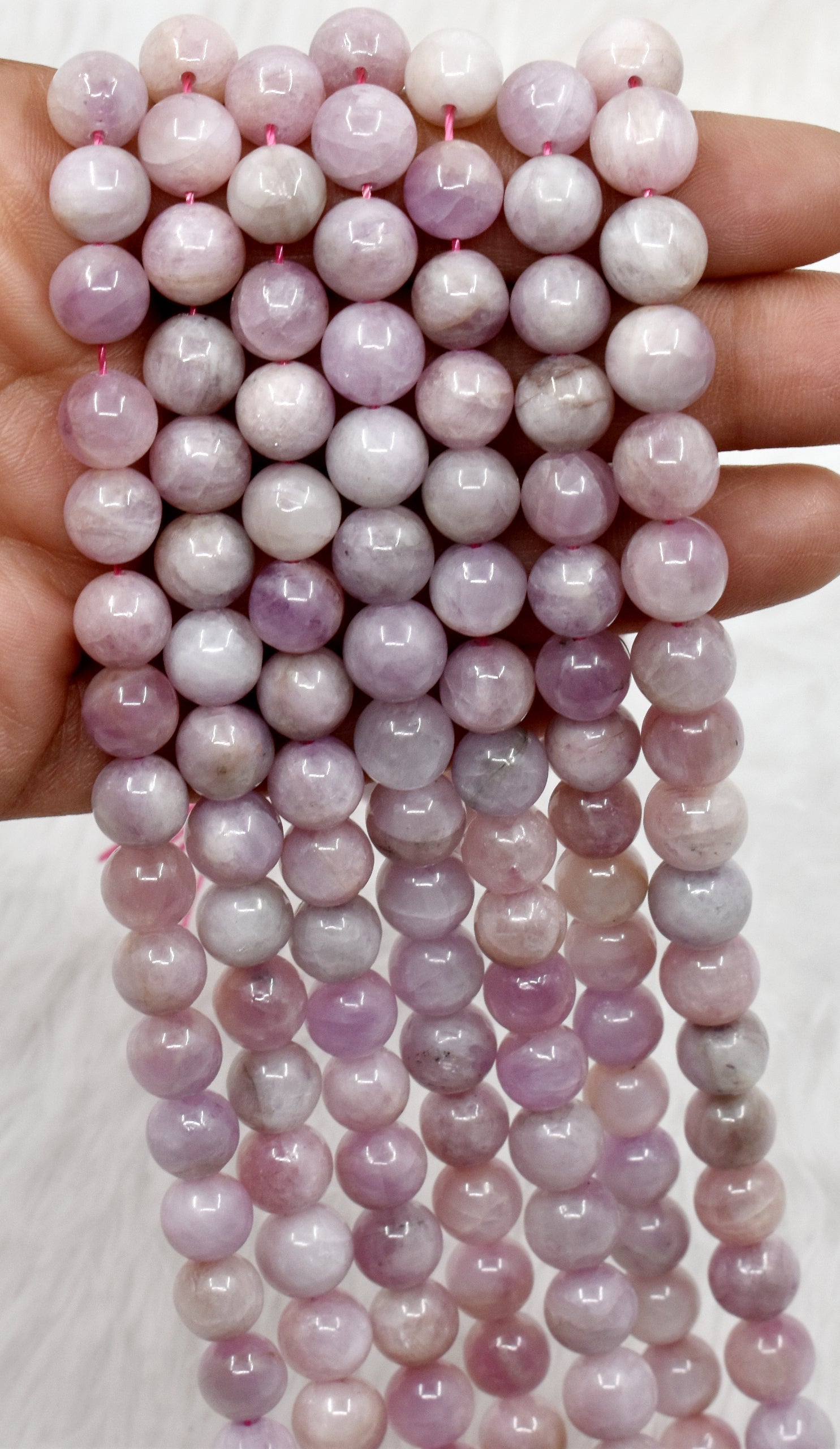Kunzite Round Beads