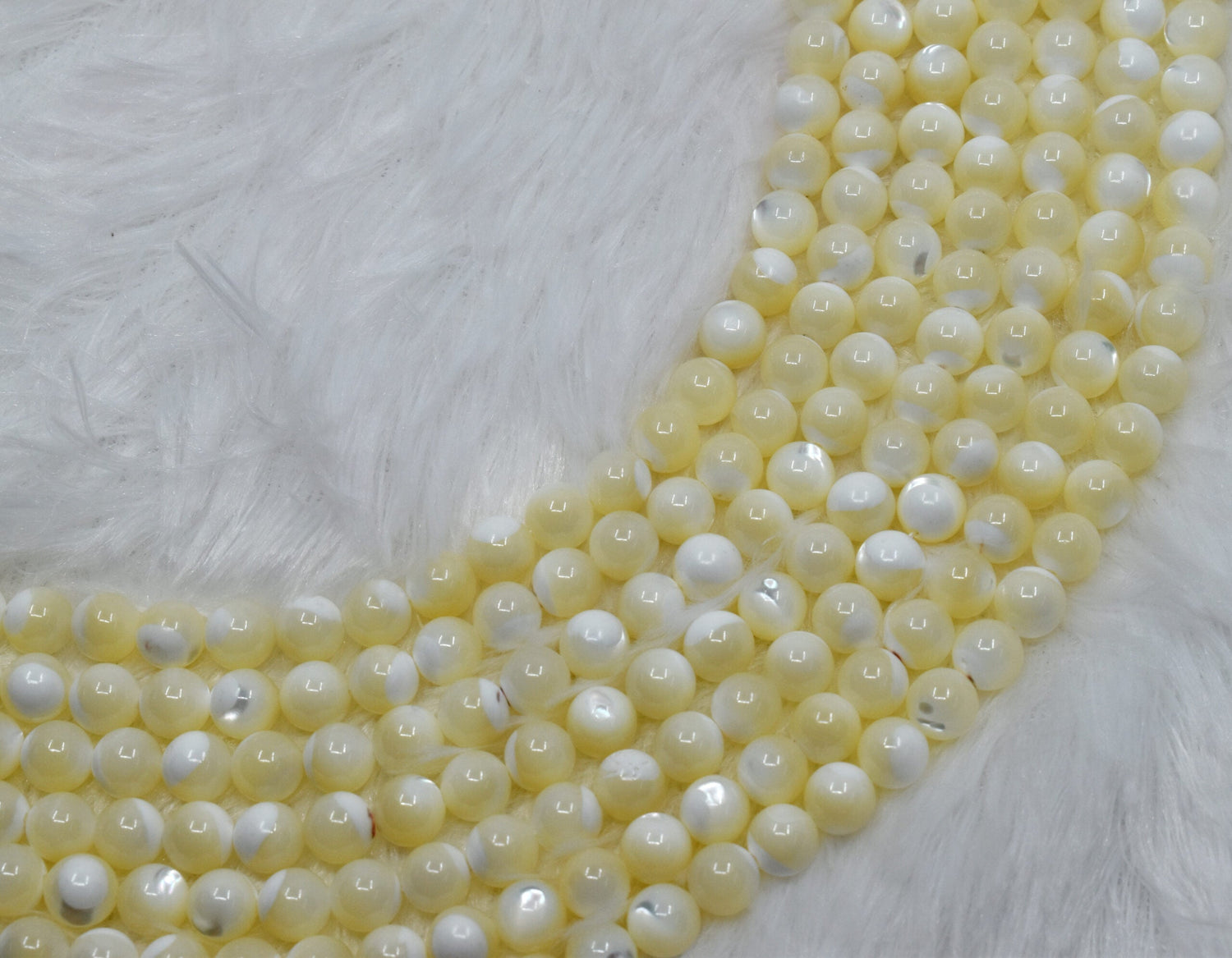 MOP Star Round Beads