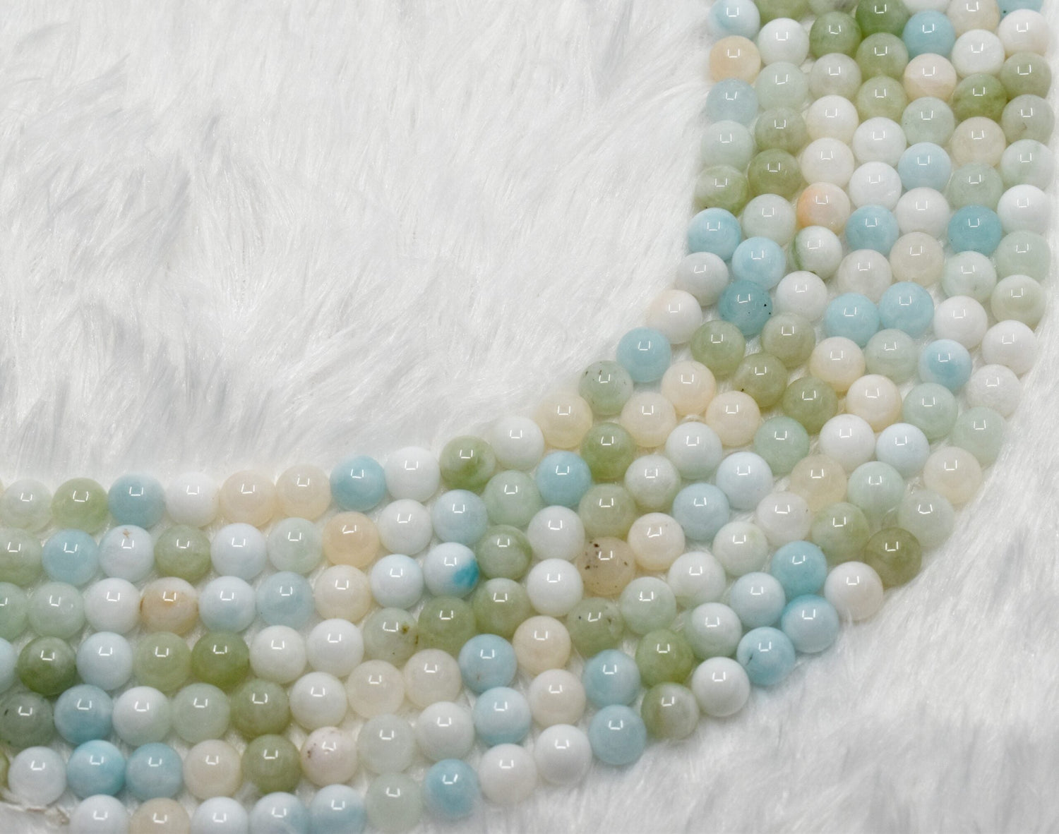 Natural Morganite Round Beads