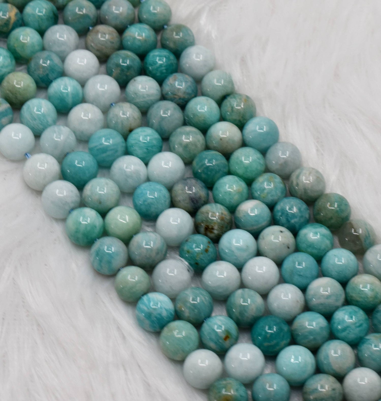 Multi Amazonite Round Beads