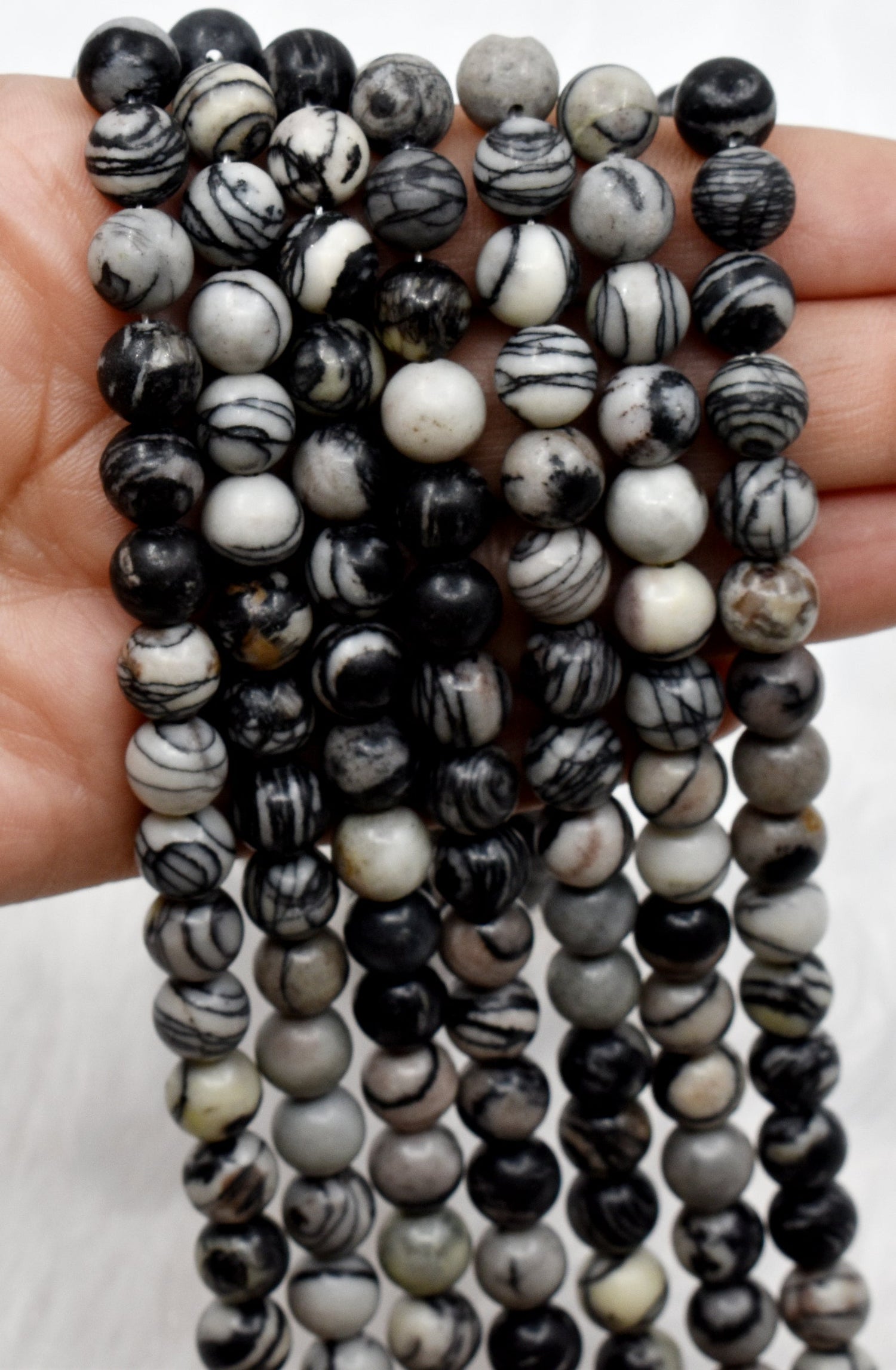 Picasso Jasper Round Beads