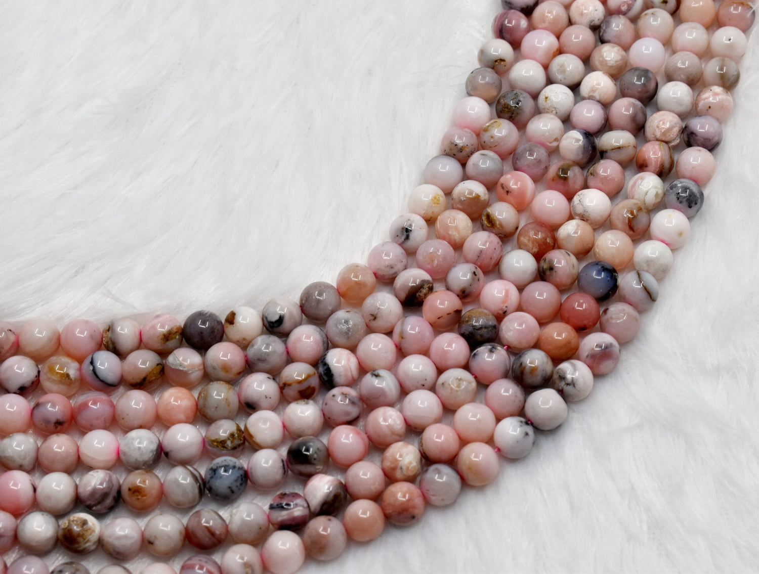 Pink Opal Round Beads