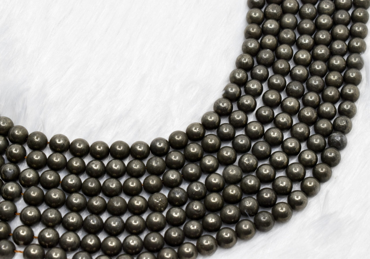 Pyrite Beads, Natural Round Crystal Beads 4mm to 10mm