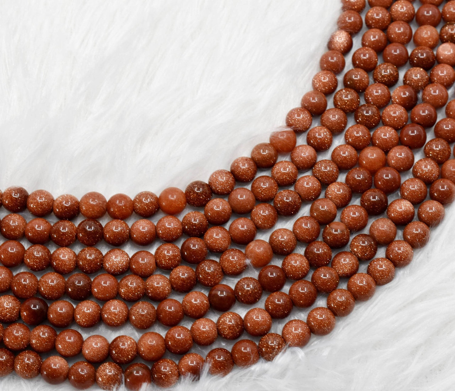 Red Sandstone Round Beads