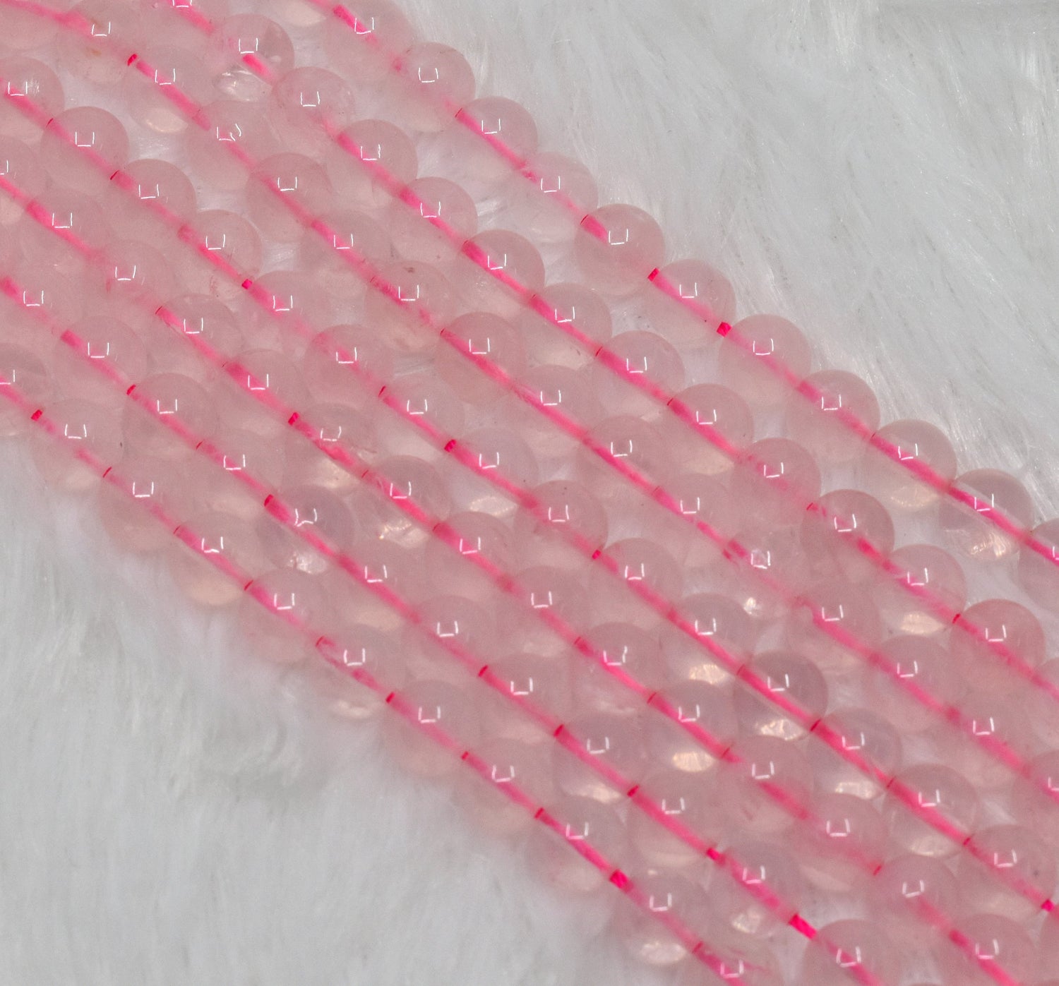 Natural Round Rose Quartz Beads