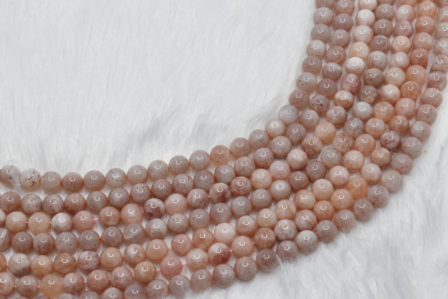 Sunstone Beads, Natural Round Crystal Beads 6mm to 10mm