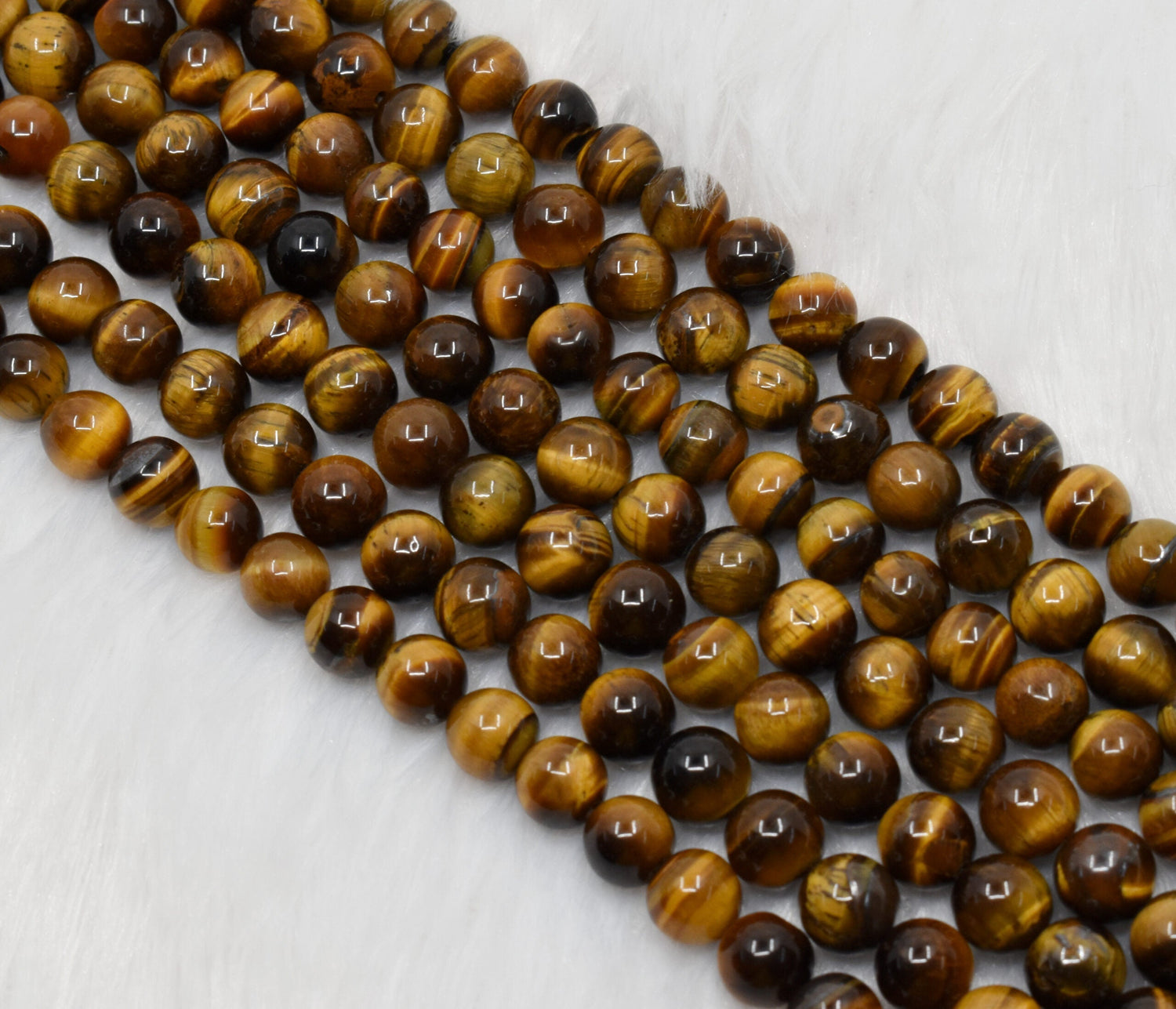 Tiger Eye Beads, Natural Round Crystal Beads 4mm to 16mm