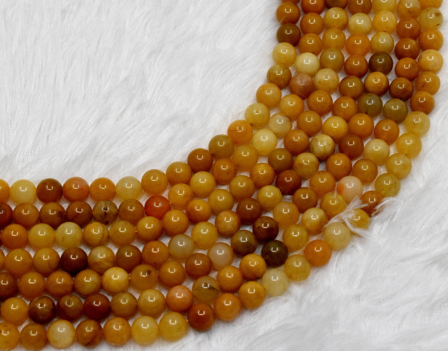 Yellow Aventurine Beads, Natural Round Crystal Beads 4mm to 10mm