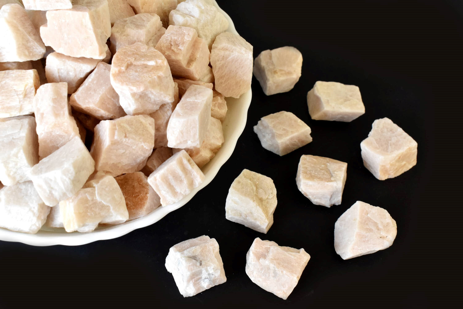 Peach Moonstone Rough Rocks