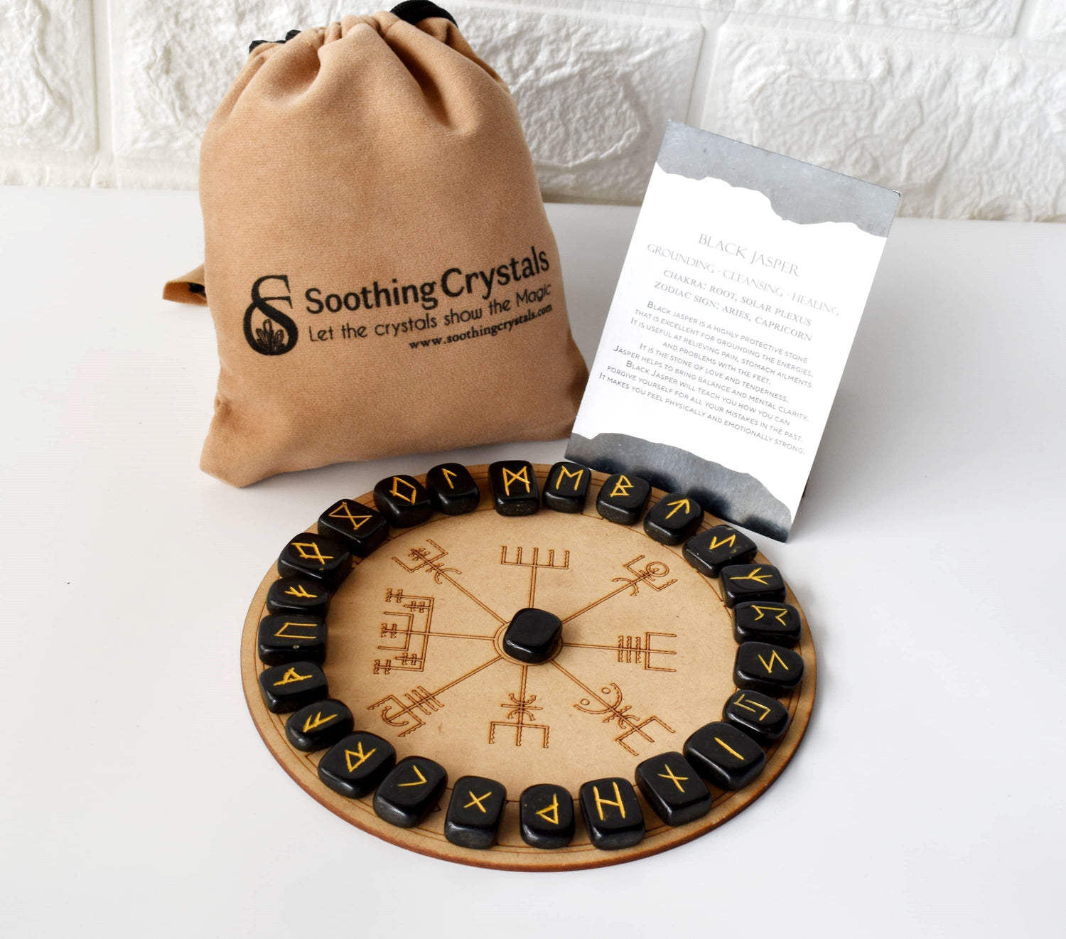 Black Jasper Rune Set