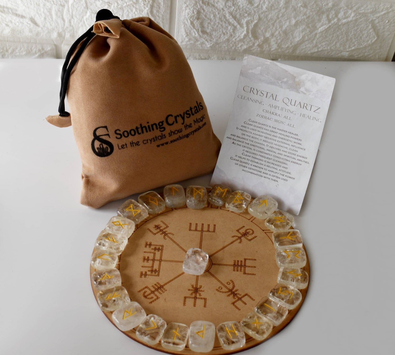 Crystal Quartz Rune Set