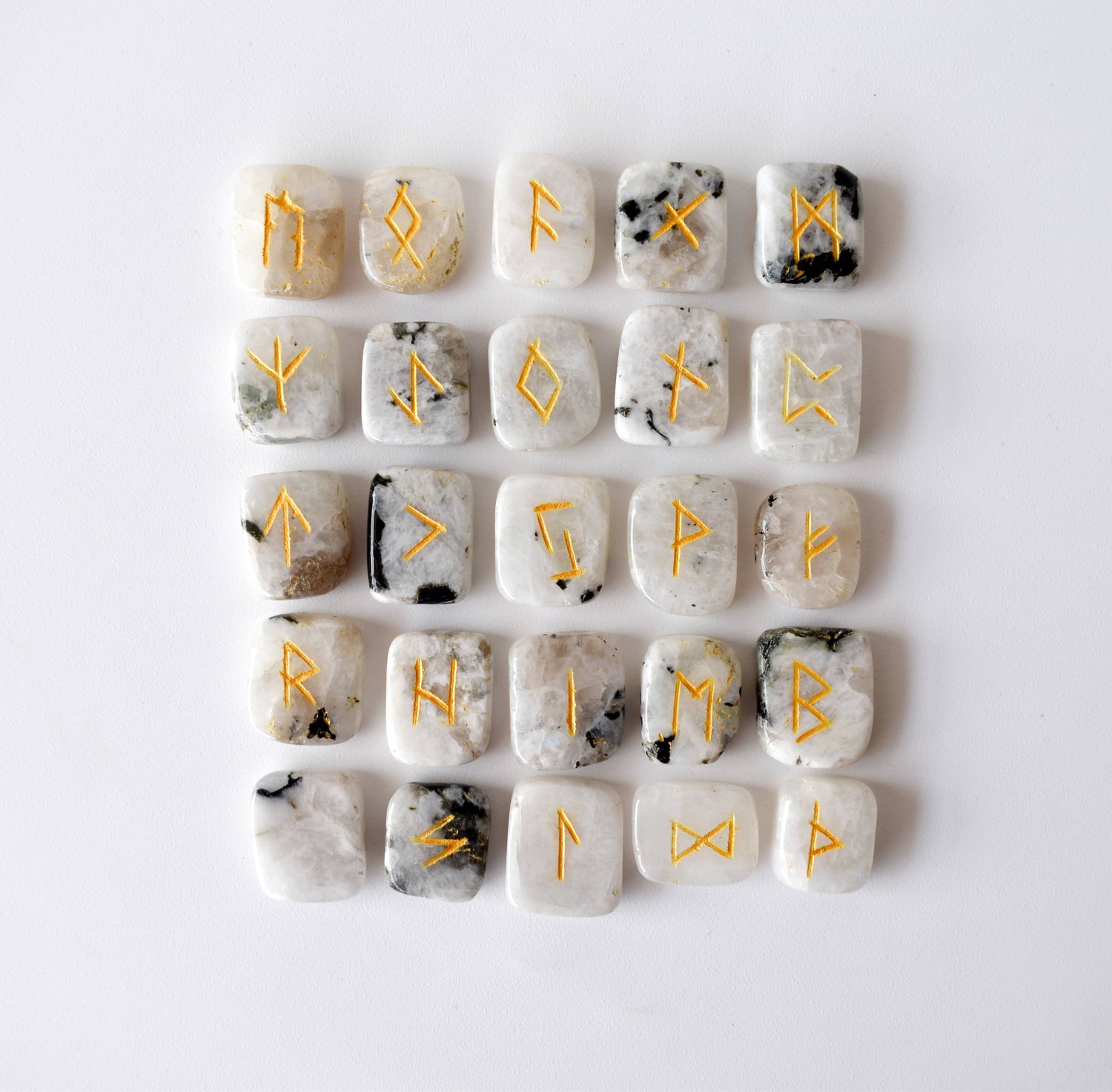 Rainbow Moonstone Rune Set