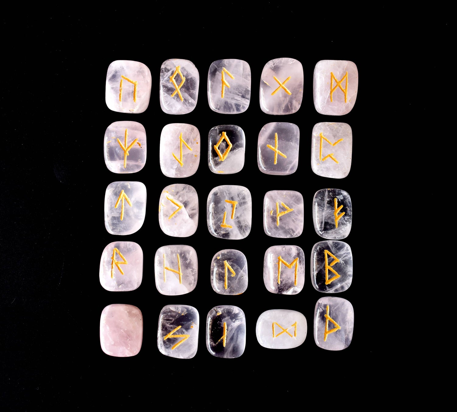 Rose Quartz Rune Set