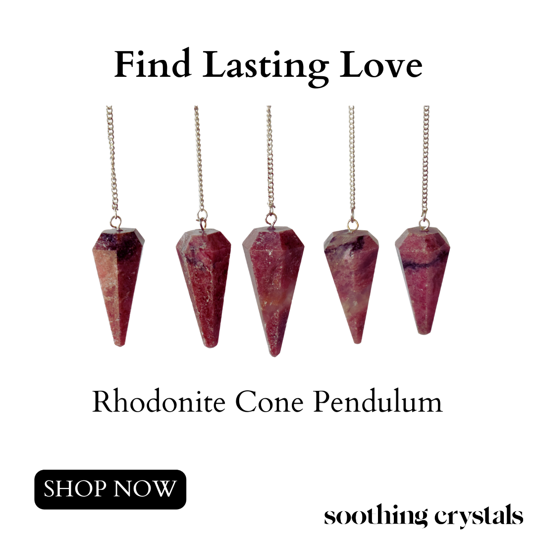 Rhodonite Pendulum