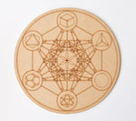 Amethyst Geometry Set (Clairvoyance and Breaking Addictions)-Sacred Geometry Grid Board