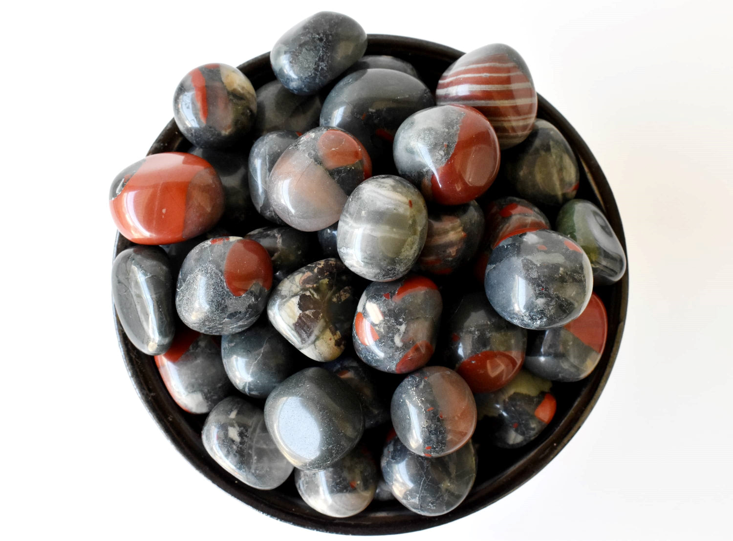 African Bloodstone Tumbled Stones