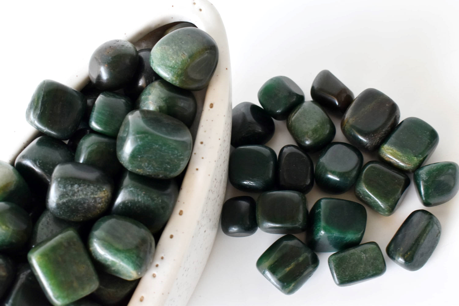 Green Jade Tumbled Stones