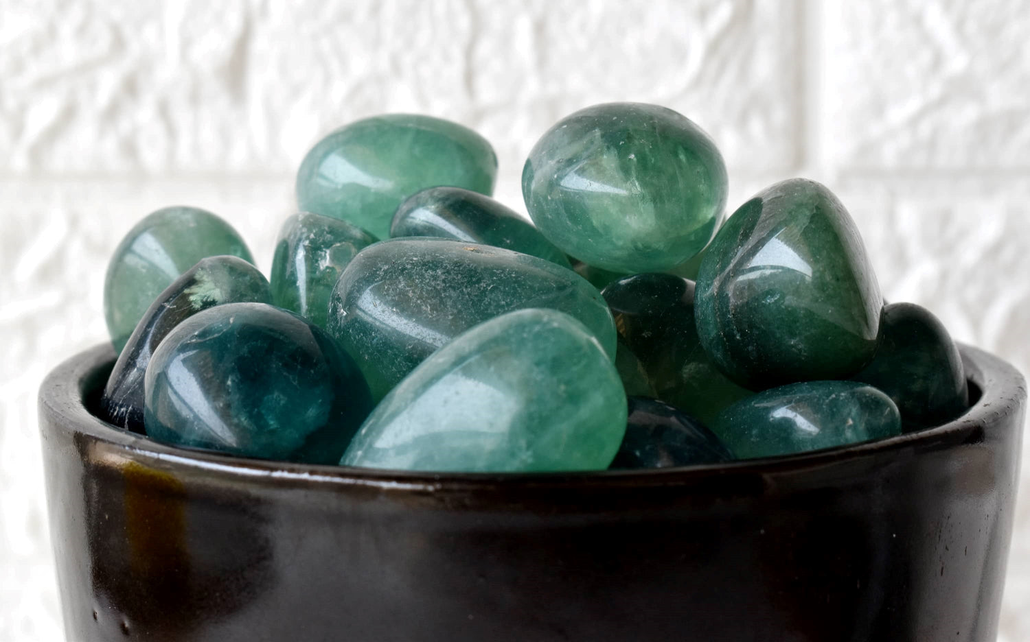 Green Fluorite Tumbled Stones