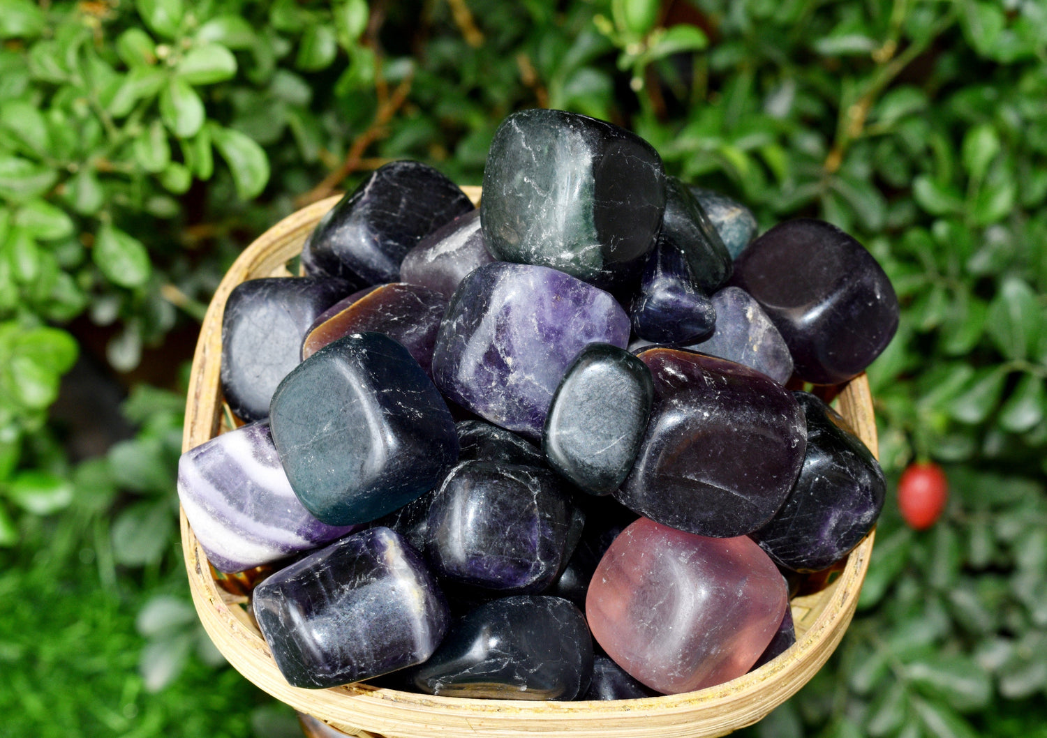 Multi Fluorite Tumbled Stones