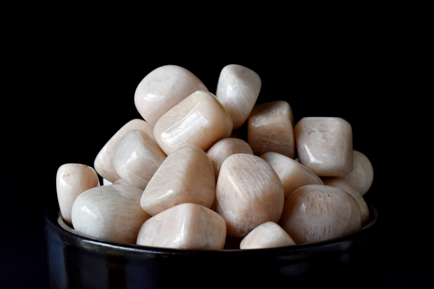 Peach Moonstone Tumbled Stones