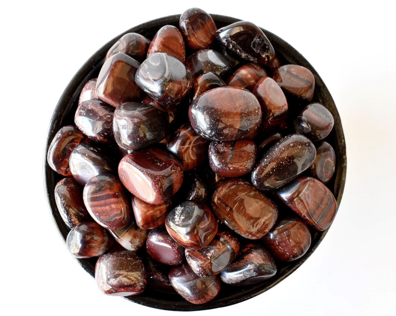 Red Tiger Eye Tumbled Stone