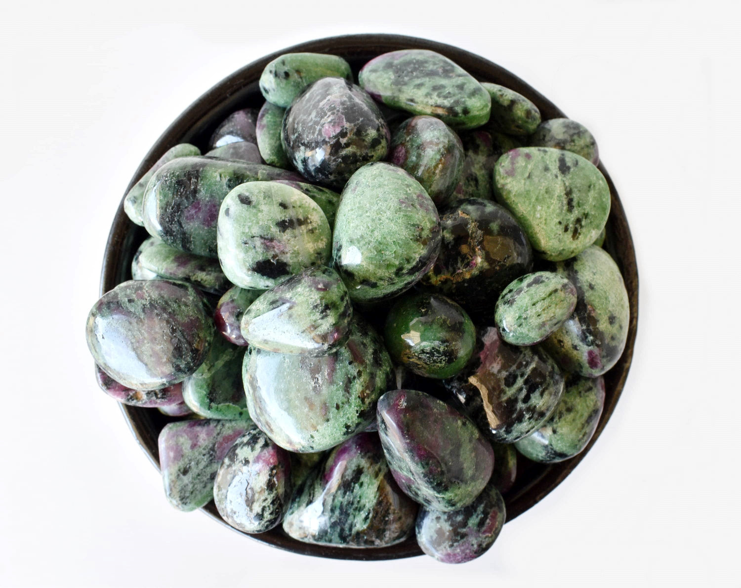 Ruby Zosite Tumbled Stone