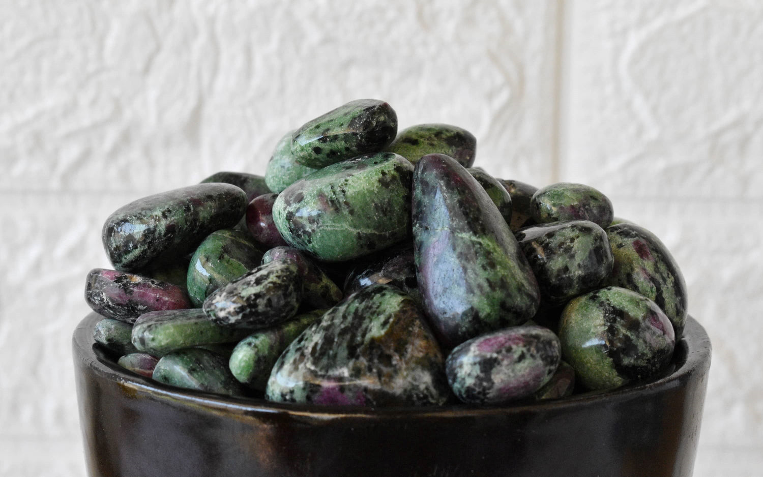 Ruby Zosite Tumbled Stone