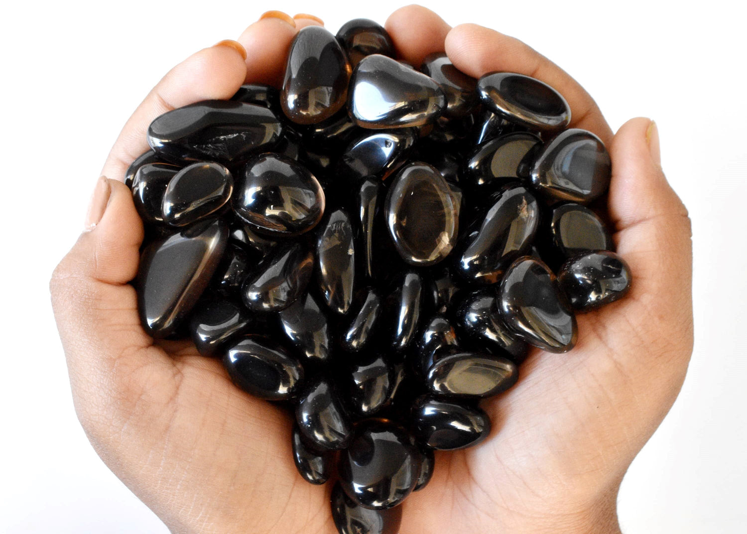 Dark Smokey Quartz Tumbled Stones