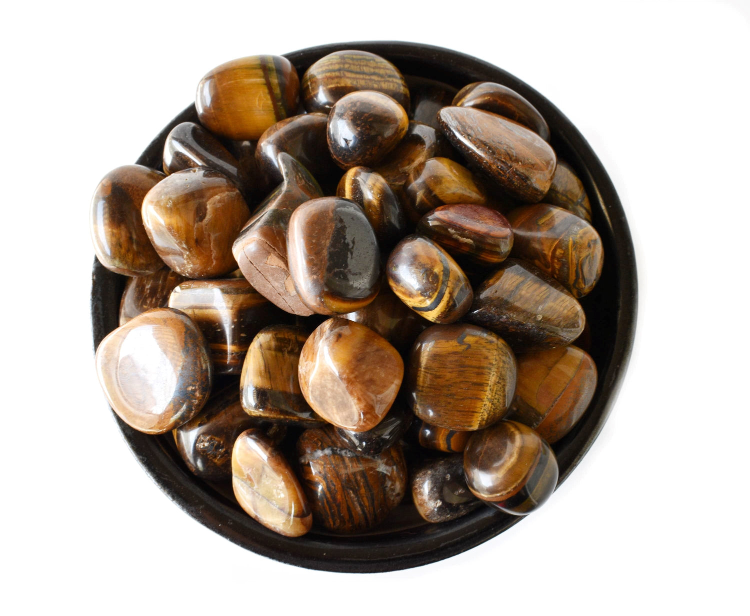 Tiger Eye Tumbled Stones