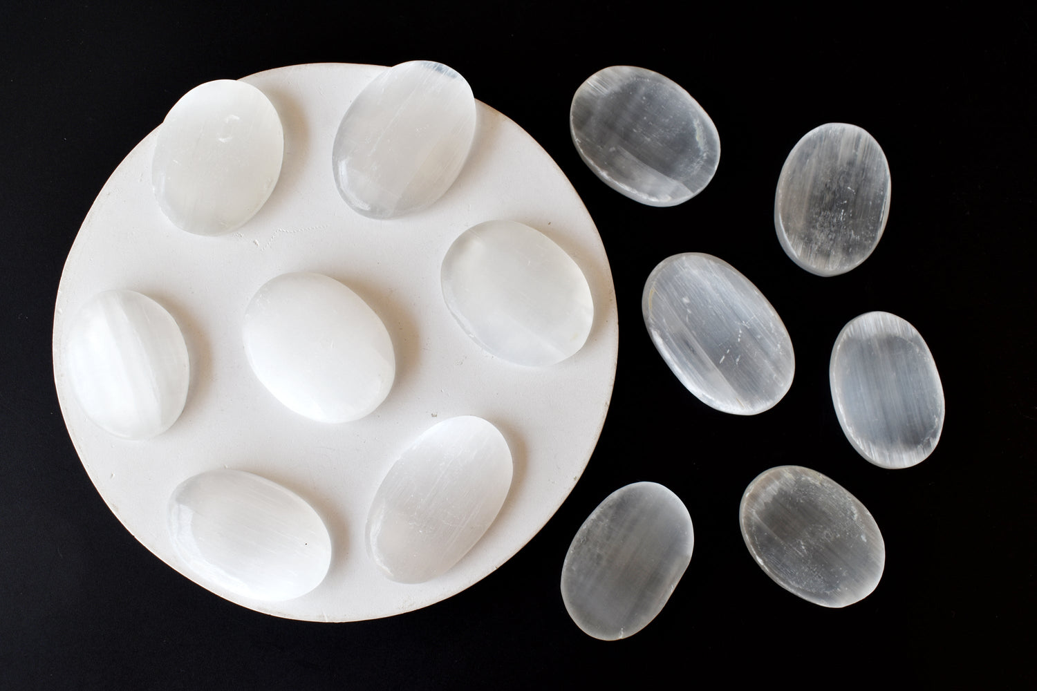 Selenite Pocket Stones
