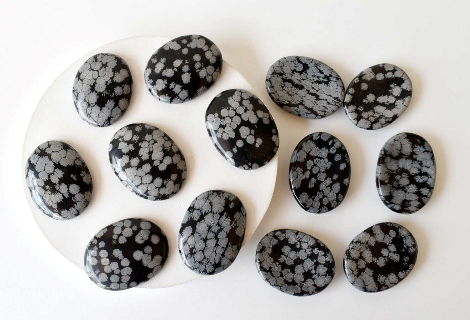Snowflake Obsidian Pocket Stones