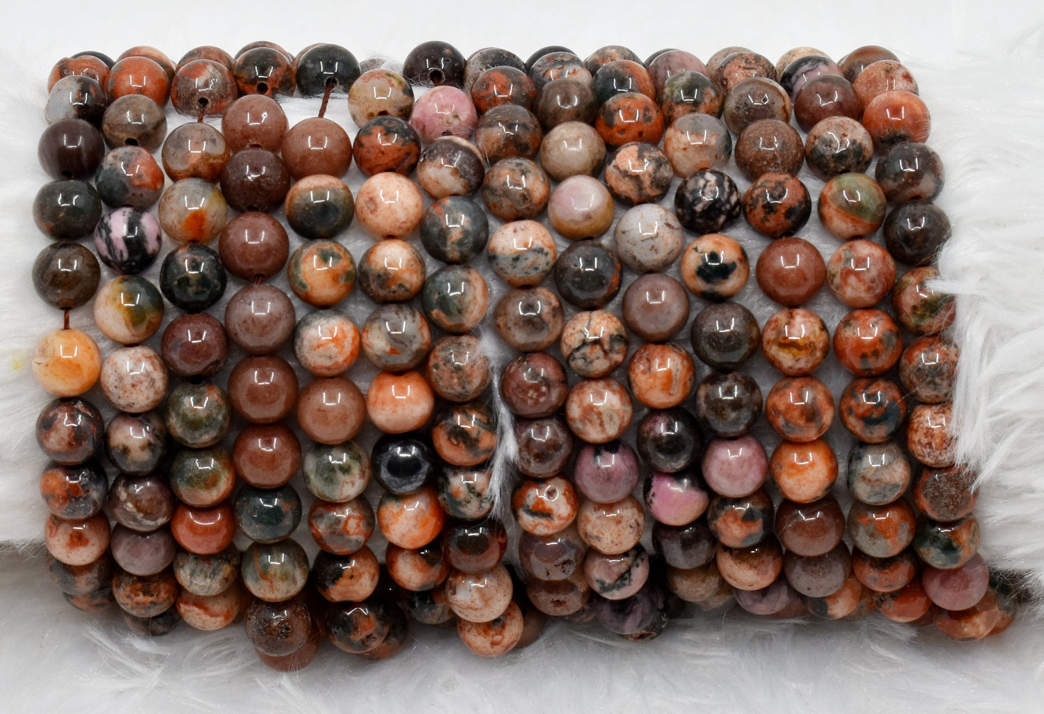 Fire Agate Round Beads