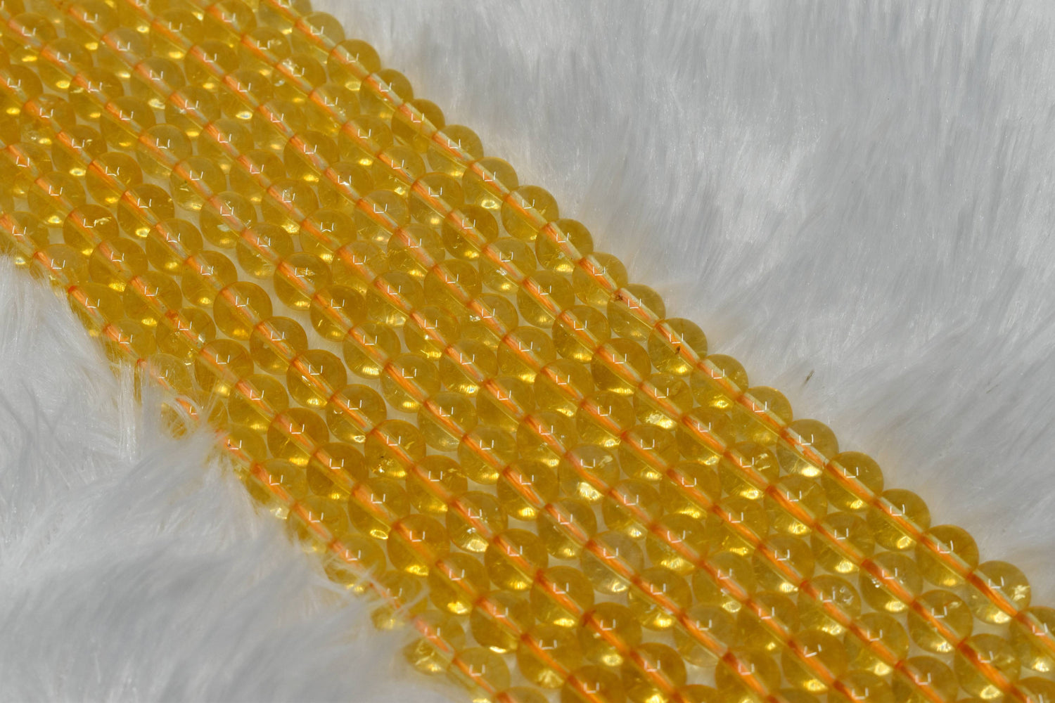 Natural Citrine Round Beads